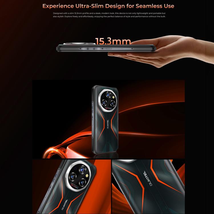 Teléfono robusto Oukitel WP55 Pro 5G, 16 GB + 512 GB, cámara de 108 MP, reconocimiento de huellas dactilares, pantalla de 6,6 pulgadas, Android 15, MediaTek Dimensity 7025 