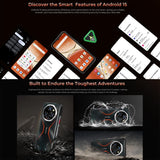 Teléfono robusto Oukitel WP55 Pro 5G, 16 GB + 512 GB, cámara de 108 MP, reconocimiento de huellas dactilares, pantalla de 6,6 pulgadas, Android 15, MediaTek Dimensity 7025 