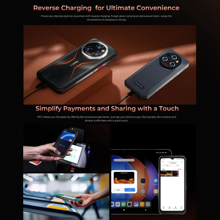 Oukitel WP55 Pro 5G Rugged Phone, 16GB+512GB, 108MP Camera, Fingerprint Identification, 6.6 inch Android 15 MediaTek Dimensity 7025