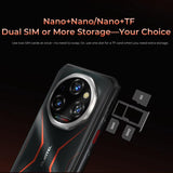 Teléfono robusto Oukitel WP55 Pro 5G, 16 GB + 512 GB, cámara de 108 MP, reconocimiento de huellas dactilares, pantalla de 6,6 pulgadas, Android 15, MediaTek Dimensity 7025 
