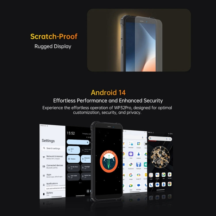 Oukitel WP32 Pro, 6GB+256GB, 6.0 inch Android 14 T606 Octa Core, OTG, Network: 4G, WP32 Pro, 6GB+256GB