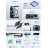 DOOGEE V40 Pro Rugged Phone, 16GB+512GB, 6.78 inch Android 14 Dimensity 7300