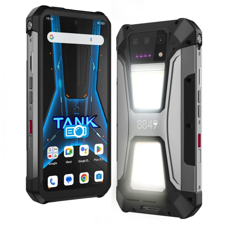 Teléfono robusto Unihertz Tank 2 Pro con proyector de visión nocturna, 12 GB + 256 GB, pantalla de 6,79 pulgadas, Android 14 MTK6789 Octa Core, red 4G