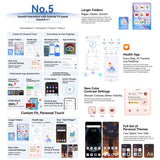 Blackview COLOR 6 Smartphone - 8GB RAM, 256GB Storage, Fingerprint & Face ID, 6.67" Android 15, MediaTek Helio G81, 4G Network