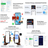 Blackview COLOR 6 Smartphone - 8GB RAM, 256GB Storage, Fingerprint & Face ID, 6.67" Android 15, MediaTek Helio G81, 4G Network