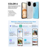 Blackview COLOR 6 Smartphone - 8GB RAM, 256GB Storage, Fingerprint & Face ID, 6.67" Android 15, MediaTek Helio G81, 4G Network