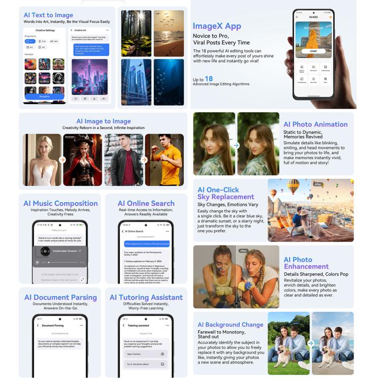 Blackview COLOR 6 Smartphone - 8GB RAM, 256GB Storage, Fingerprint & Face ID, 6.67" Android 15, MediaTek Helio G81, 4G Network