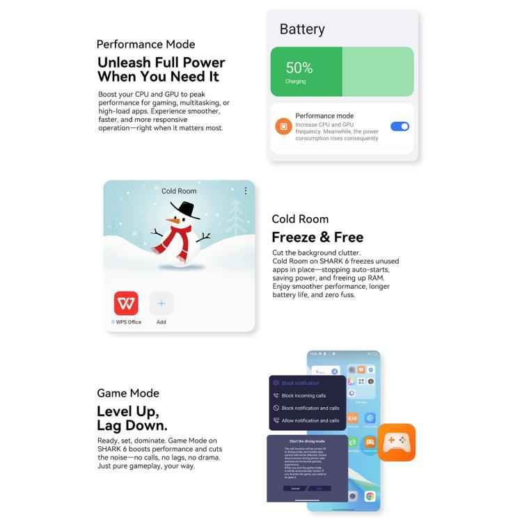 Blackview SHARK 6 5G, 4GB+128GB, 6.88 inch, 120Hz Display, Android 15 Unisoc UMS9620 T8100