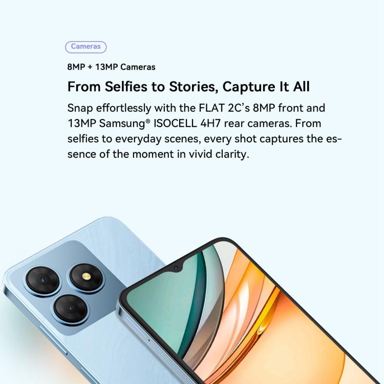 Blackview Oscal FLAT 2C 4G, 2GB+64GB, 6.56 inch Android 14 Unisoc SC9863A T603 Octa Core