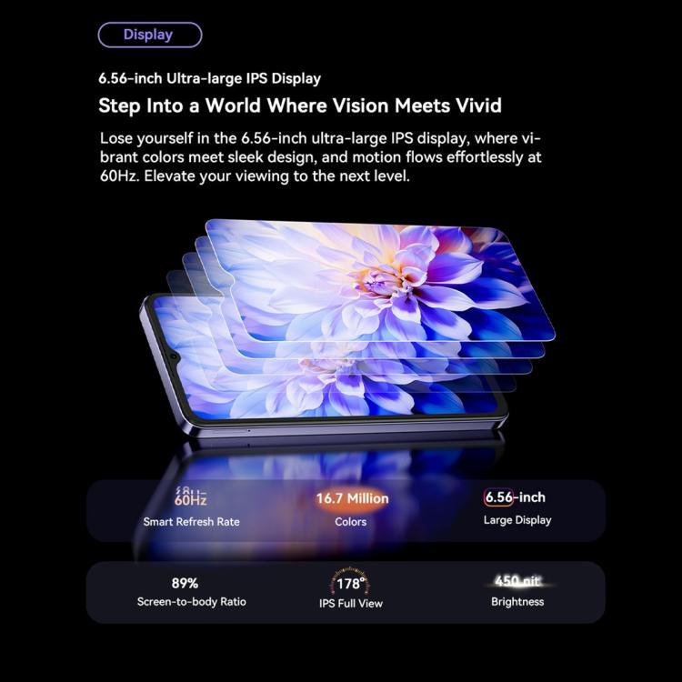 Blackview Oscal FLAT 2C 4G, 2GB+64GB, 6.56 inch Android 14 Unisoc SC9863A T603 Octa Core