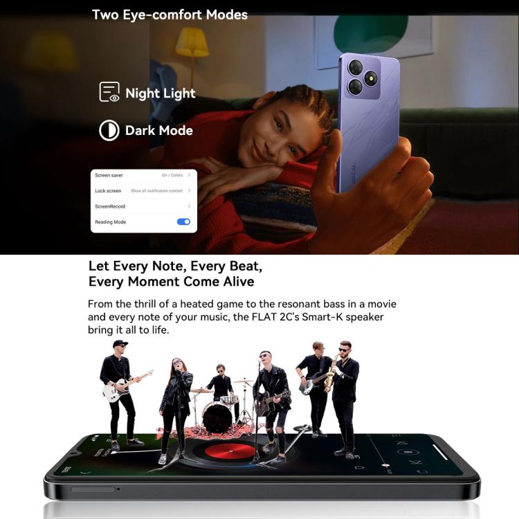 Blackview Oscal FLAT 2C 4G, 2GB+64GB, 6.56 inch Android 14 Unisoc SC9863A T603 Octa Core