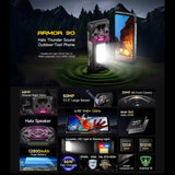 Teléfono robusto Ulefone Armor 30: 12 GB + 512 GB, visión nocturna, IP68/IP69K, pantalla de 6,95 pulgadas, Android 15, MediaTek Helio G100, 4G, NFC, OTG