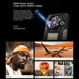 Teléfono robusto Ulefone Armor 30: 12 GB + 512 GB, visión nocturna, IP68/IP69K, pantalla de 6,95 pulgadas, Android 15, MediaTek Helio G100, 4G, NFC, OTG