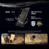 Ulefone Armor X16, 6GB+128GB, Night Vision, IP68/IP69K Rugged Phone, 6.56 inch Android 15 MediaTek Helio G91 Octa Core, Network: 4G, NFC, OTG, Armor X16, 6GB+128GB