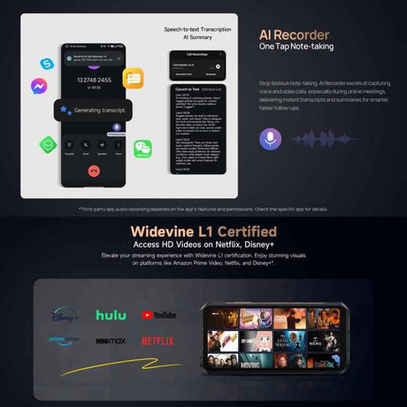 Ulefone Armor X16 Pro 5GB, 16GB+256GB, Night Vision, IP68/IP69K Rugged Phone, 6.56 inch Android 15 MediaTek Dimensity 6300