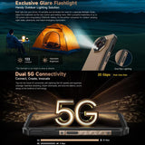 Ulefone Armor X16 Pro 5GB, 8GB + 256GB, Visión Nocturna, Teléfono Resistente IP68/IP69K, 6.56 pulgadas, Android 15, MediaTek Dimensity 6300