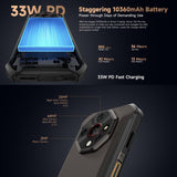 Ulefone Armor X16 Pro 5GB, 8GB + 256GB, Visión Nocturna, Teléfono Resistente IP68/IP69K, 6.56 pulgadas, Android 15, MediaTek Dimensity 6300