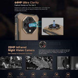 Ulefone Armor X16 Pro 5GB, 16GB+256GB, Night Vision, IP68/IP69K Rugged Phone, 6.56 inch Android 15 MediaTek Dimensity 6300