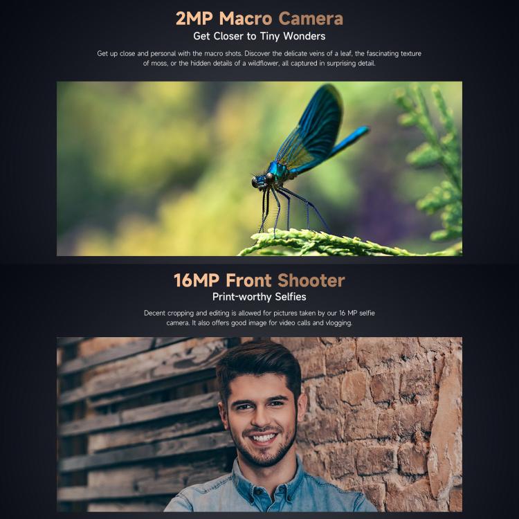 Ulefone Armor X16 Pro 5GB, 8GB + 256GB, Visión Nocturna, Teléfono Resistente IP68/IP69K, 6.56 pulgadas, Android 15, MediaTek Dimensity 6300