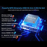 Teléfono robusto Unihertz Tank 4 Pro con proyector, 16 GB + 512 GB, visión nocturna, pantalla de 6,73 pulgadas, Android 13, 5G, NFC 