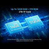 Teléfono robusto Unihertz Tank 4 Pro con proyector, 16 GB + 512 GB, visión nocturna, pantalla de 6,73 pulgadas, Android 13, 5G, NFC 