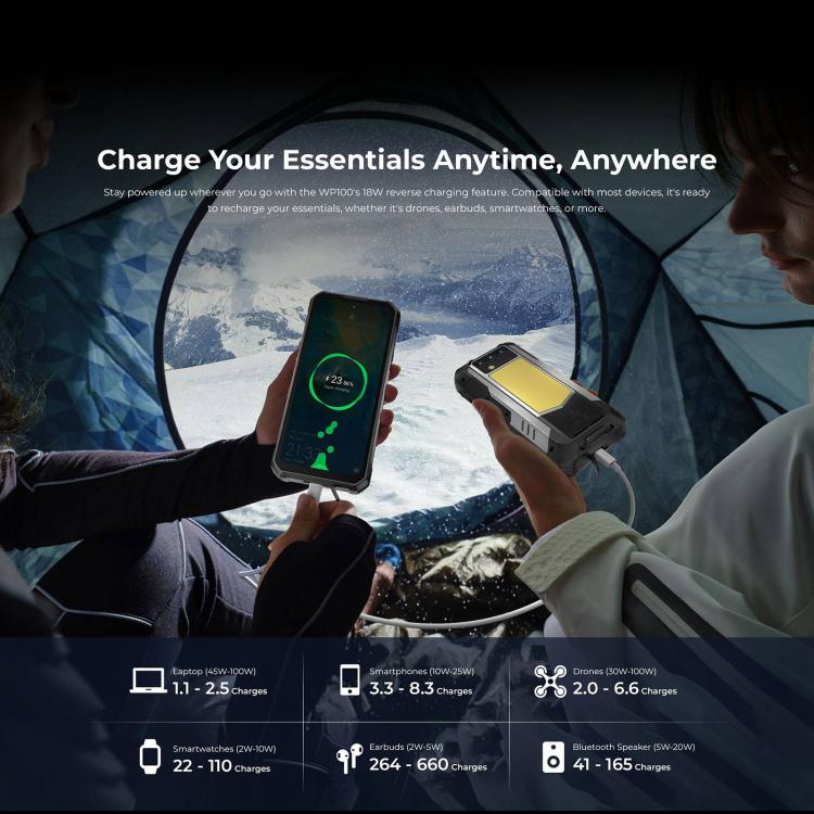 Teléfono robusto Oukitel WP100 TITAN 5G con telémetro láser, 12 GB + 512 GB, cámara de 200 MP, pantalla de 6,8 pulgadas, Android 14, MediaTek Dimensity 7300 
