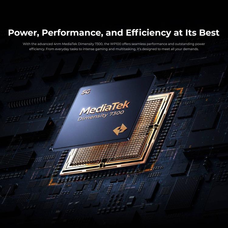 Teléfono robusto Oukitel WP100 TITAN 5G con telémetro láser, 12 GB + 512 GB, cámara de 200 MP, pantalla de 6,8 pulgadas, Android 14, MediaTek Dimensity 7300 