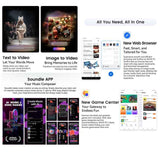 Blackview WAVE 9C, 4GB+128GB, 6.56 inch Android 15 Unisoc T603 SC9863A Octa Core