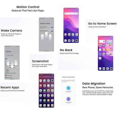 Blackview WAVE 9C, 4GB+64GB, 6.56 inch Android 15 Unisoc T603 SC9863A Octa Core