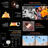 Blackview FORT 1 Smartphone - 6GB+256GB, 6.56 inch Display, Android 15, Unisoc UMS9230E T615 Octa Core, 4G Network, OTG, NFC