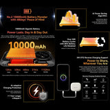 Blackview FORT 1, 4GB+128GB, 6.56 inch 10000mAh Android 15 Unisoc UMS9230E