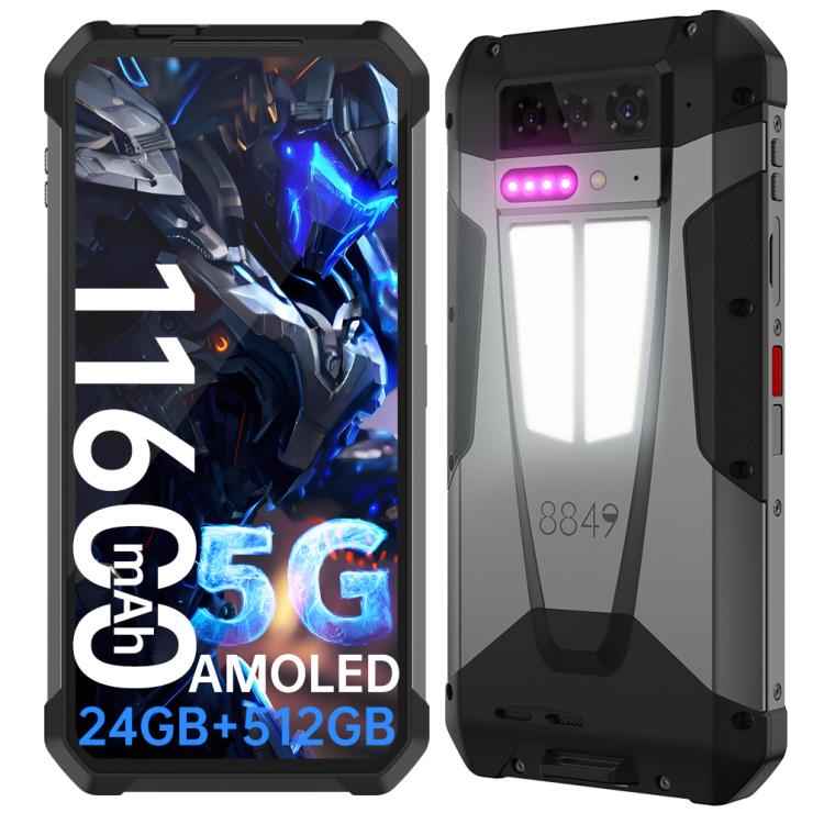 Unihertz 8849 Tank 4 5G Rugged Phone, 12GB+512GB,11,600 mAh battery, 6.78 inch Android 14 Dimensity 7300 Octa Core