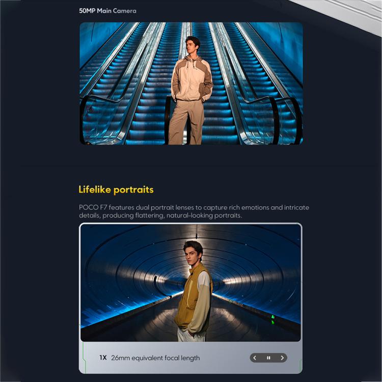 Xiaomi POCO F7 Global, 12GB+256GB, In-screen Fingerprint, 6.83 inch Xiaomi HyperOS 2 Snapdragon 8s Gen 4 Octa Core, NFC, Network: 5G, 12GB+256GB