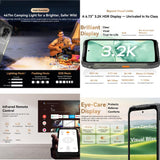 Blackview XPLORE 2 5G, 20000 mAh, visión nocturna, 16 GB + 1 TB, 6,73 pulgadas, Android 15, Dimensity 8300, ocho núcleos 