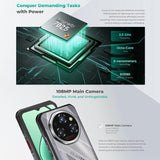 Oukitel WP62 Rugged Phone, 16GB+512GB, 108MP Camera, Fingerprint Identification, 6.6 inch Android 15 MediaTek Dimensity 7025 Octa Core, NFC, OTG, Network: 5G, 16GB+512GB