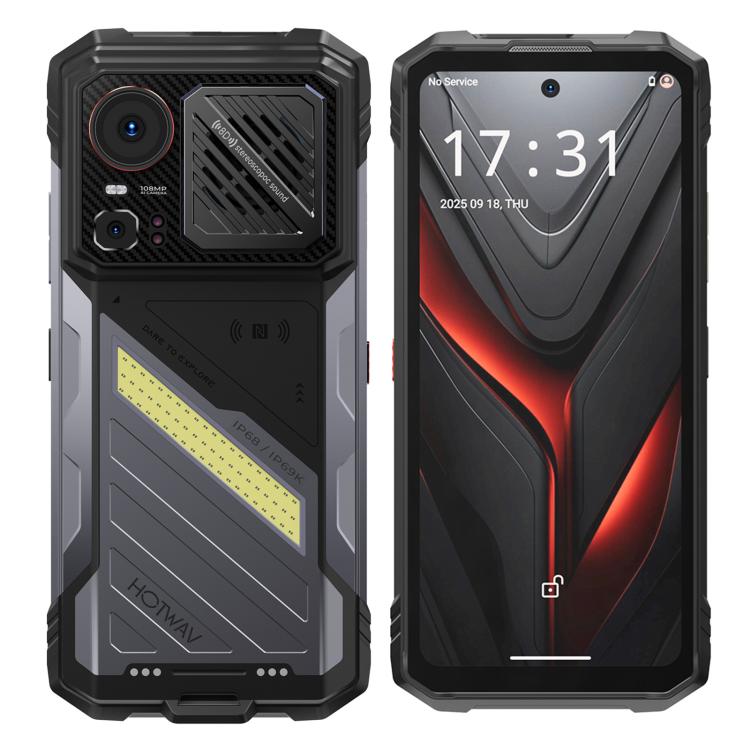 HOTWAV Hyper 8 Pro 5G, teléfono robusto, 12 GB + 512 GB, pantalla de 6,6 pulgadas, Android 15, procesador Dimensity 7050 de ocho núcleos 