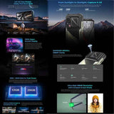 HOTWAV Hyper 8 Ultra 5G Walkie-talkie Rugged Phone, 12GB+512GB, 6.8 inch Android 15 Dimensity 7050 Octa Core