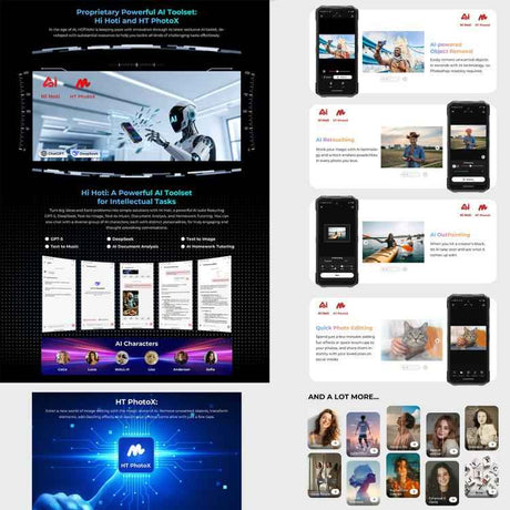 HOTWAV Hyper 8 Ultra 5G Walkie-talkie Rugged Phone, 12GB+512GB, 6.8 inch Android 15 Dimensity 7050 Octa Core