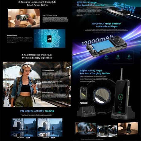 HOTWAV Hyper 8 Ultra 5G Walkie-talkie Rugged Phone, 12GB+512GB, 6.8 inch Android 15 Dimensity 7050 Octa Core