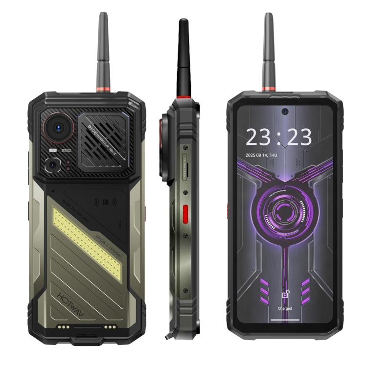Teléfono robusto Hotwav Hyper 8 Ultra 5G Walkie-talkie, 12 GB + 512 GB, pantalla de 6,8 pulgadas, Android 15, procesador Octa Core 7050 