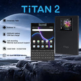 Unihertz Titan 2 QWERTY Physical Keyboard Phone, 12GB+512GB, Fingerprint, 4.5 inch + 2 inch Android 15 Dimensity 7300 5G Octa-Core, Network: 5G, NFC, OTG