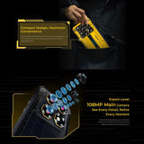 Oukitel WP60 Rugged Phone, 8GB+256GB, Night Vision, 108MP Camera, Side Fingerprint, 7.2 inch Android 15 , Network: 5G, 8GB+256GB