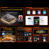 Blackview Oscal TANK 1, 12GB+256GB, 6.78 inch Android 15 DokeOS 4.2 Mediatek Dimensity 7050 Octa Core, Network: 5G, OTG, NFC, 12GB+256GB