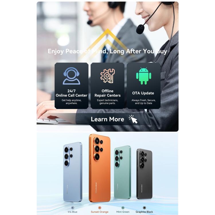 Blackview WAVE 10 4G 8GB/128GB – 6.88" Android 16, Unisoc UMS9230E, OTG