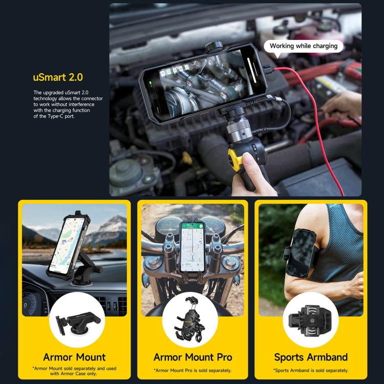 Ulefone Armor 27T+ Rugged Phone, 12GB+256GB, Thermal Imager, Night Vision, 10600mAh, 6.78 inch, Network: 4G, NFC, OTG, Armor 27T+