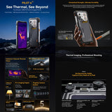 Blackview Oscal Pilot 6 Thermal Rugged Phone, 12GB+256GB, Night Vision Camera, 6.78 inch Android 16 MediaTek MT8781 Helio G100 Octa Core, Network: 5G, OTG, NFC