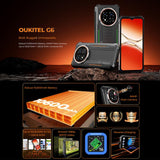 Oukitel G6 Rugged Phone, 4GB+128GB, Fingerprint Identification, 10600mAh Battery, 6.52 inch Android 16.0 Unisoc T615 Octa Core, NFC, OTG, Network: 4G, 4GB+128GB