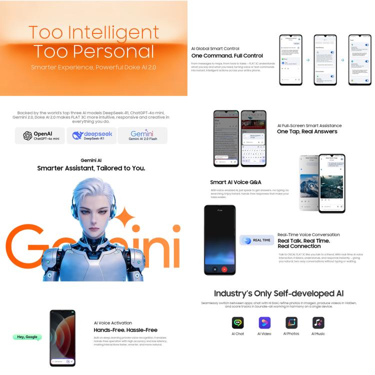 Blackview Oscal FLAT 3C 4G 4GB/64GB – 6.56" Android 16, Unisoc T310, OTG