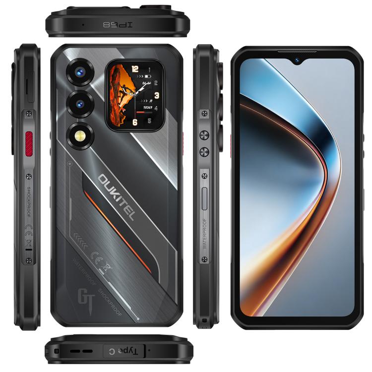 Oukitel WP66 5G Rugged Phone, 12GB+512GB, Side Fingerprint, 6.6 inch Android 16.0 MTK Dimensity 7025 Octa-Core, NFC, OTG, Network: 5G