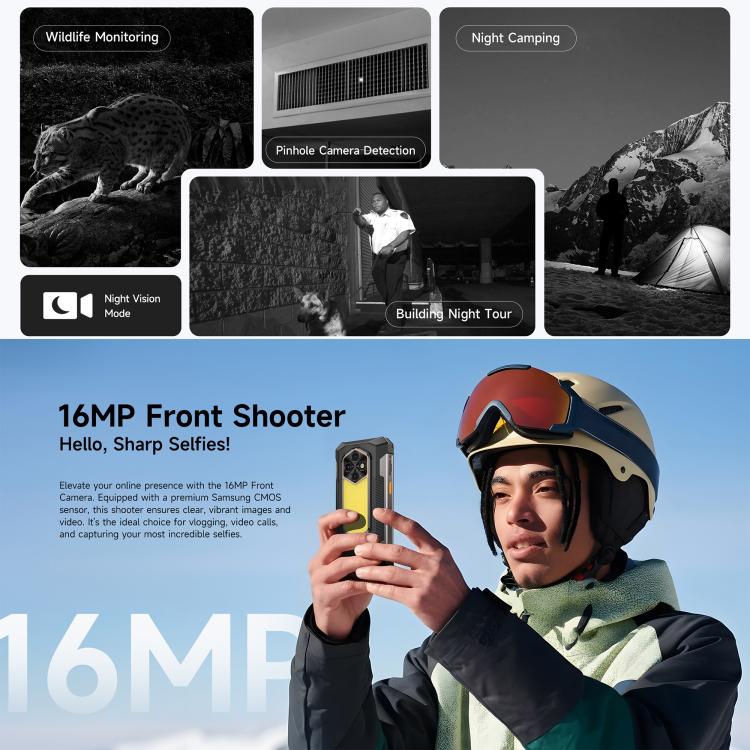 Ulefone RugKing 5 Pro Rugged Phone, Side Fingerprint, 20000mAh Battery, 6.78 inch Android 16 Unisoc T7250 Octa Core, Network: 4G, NFC, OTG, RugKing 5 Pro, 8GB+256GB
